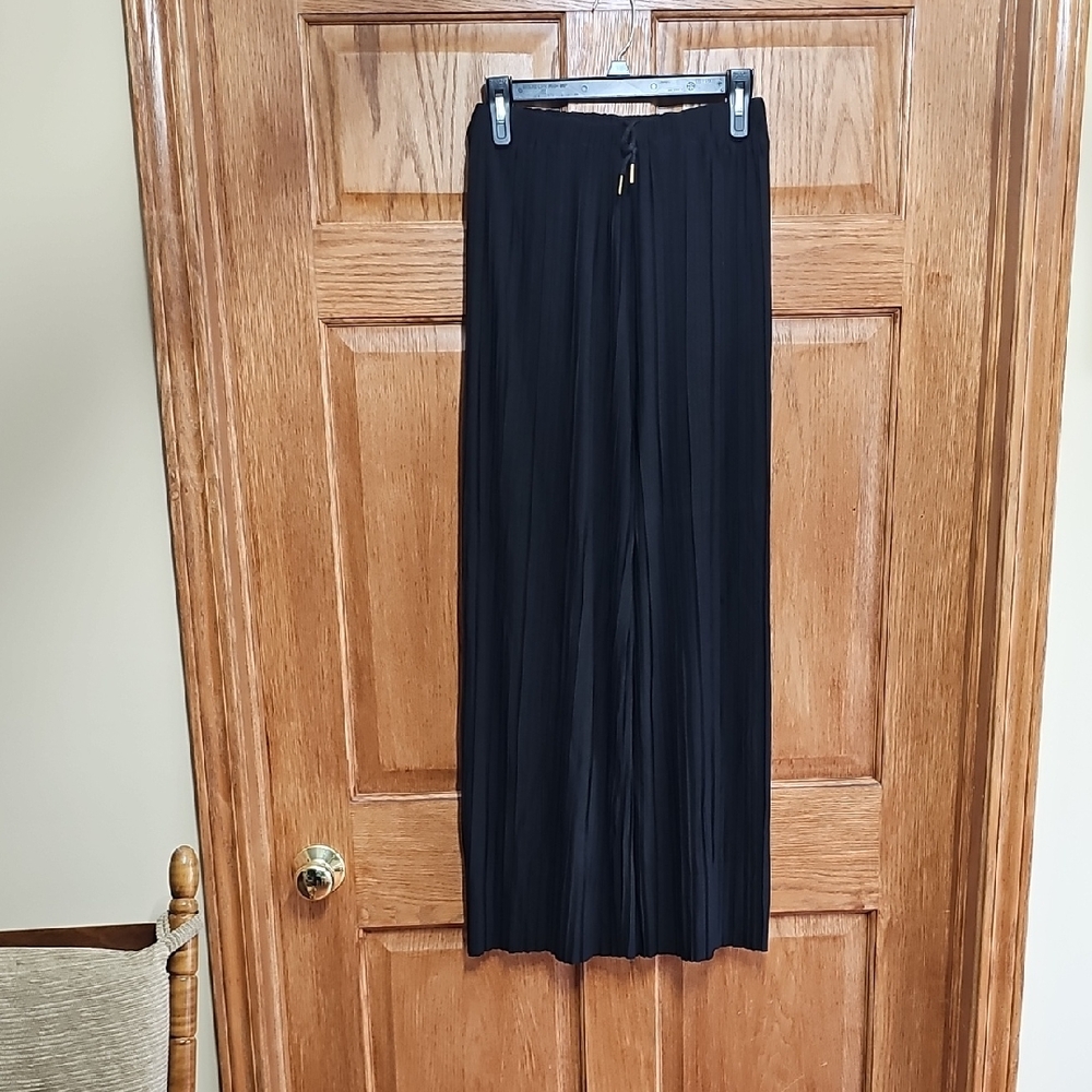 Elegant Black Pleated Pants